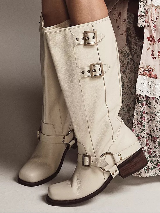 Shoes - STIVALI NAOMI BUCKLE MOTO (39)